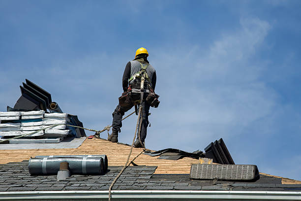 Professional Roof Replacement technician working in Bidwell, OH